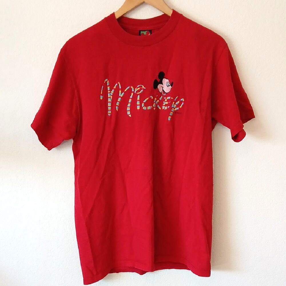 Vintage Mickey Unlimited By Velva Sheen Embroidered Mickey Shirt